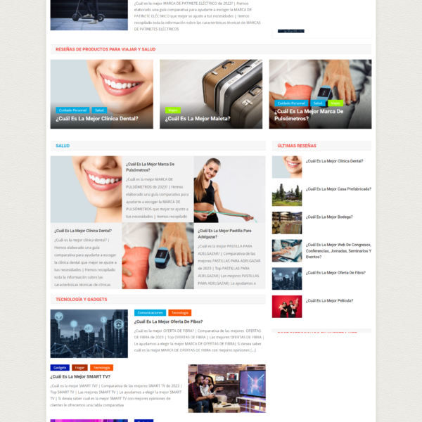Web Portal Comparativa de productos